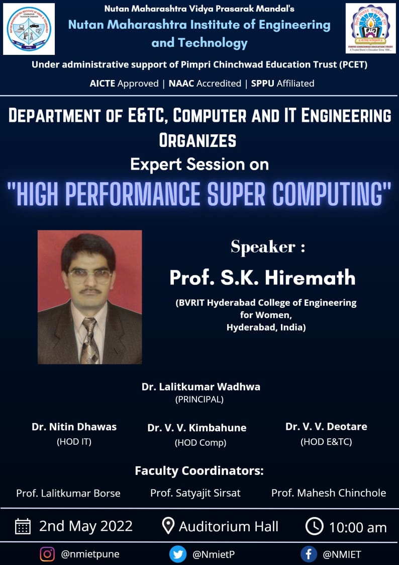 Expert Session on High Performance Super Computing