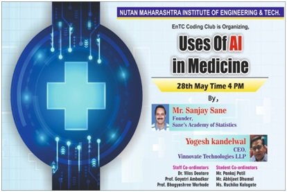 Report of webinar on “Uses of AI in medicine”, NMIET