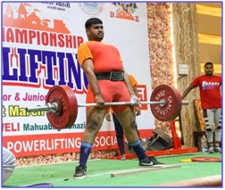 FE NMIET Student in National Level “Power Lifting Competition” at Ghajipur, NMIET