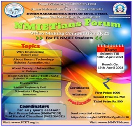 NMIETians Forum (Video Making Competition), NMIET