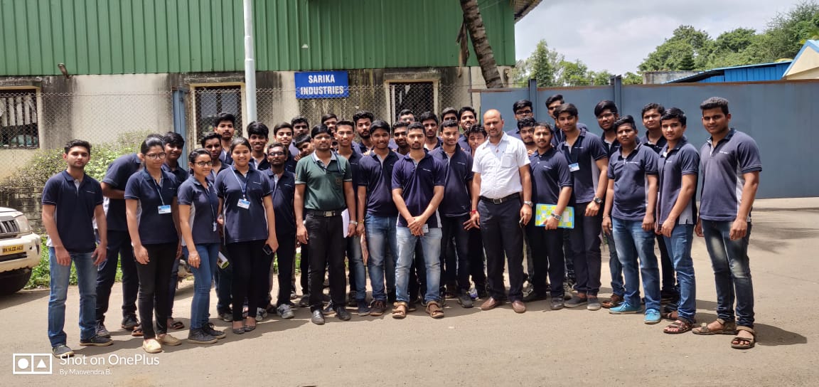 Visit to Sarika Industry and Talegaon station Under VLCI by SE A students